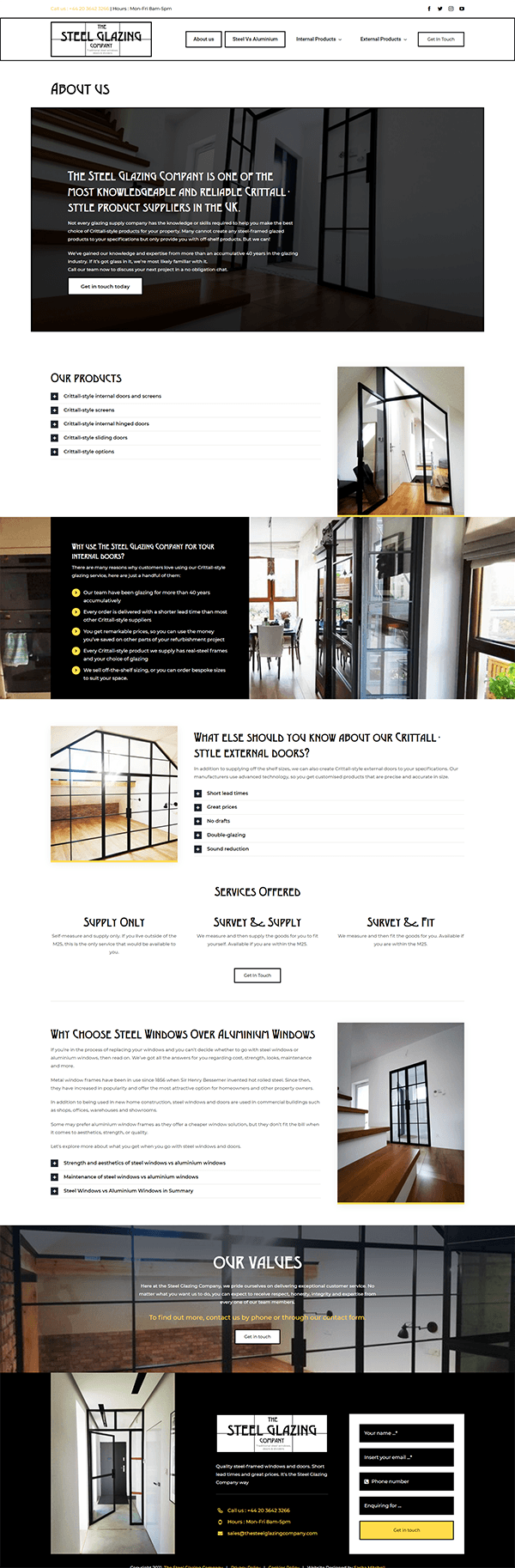 The Steel Glazing Company Website